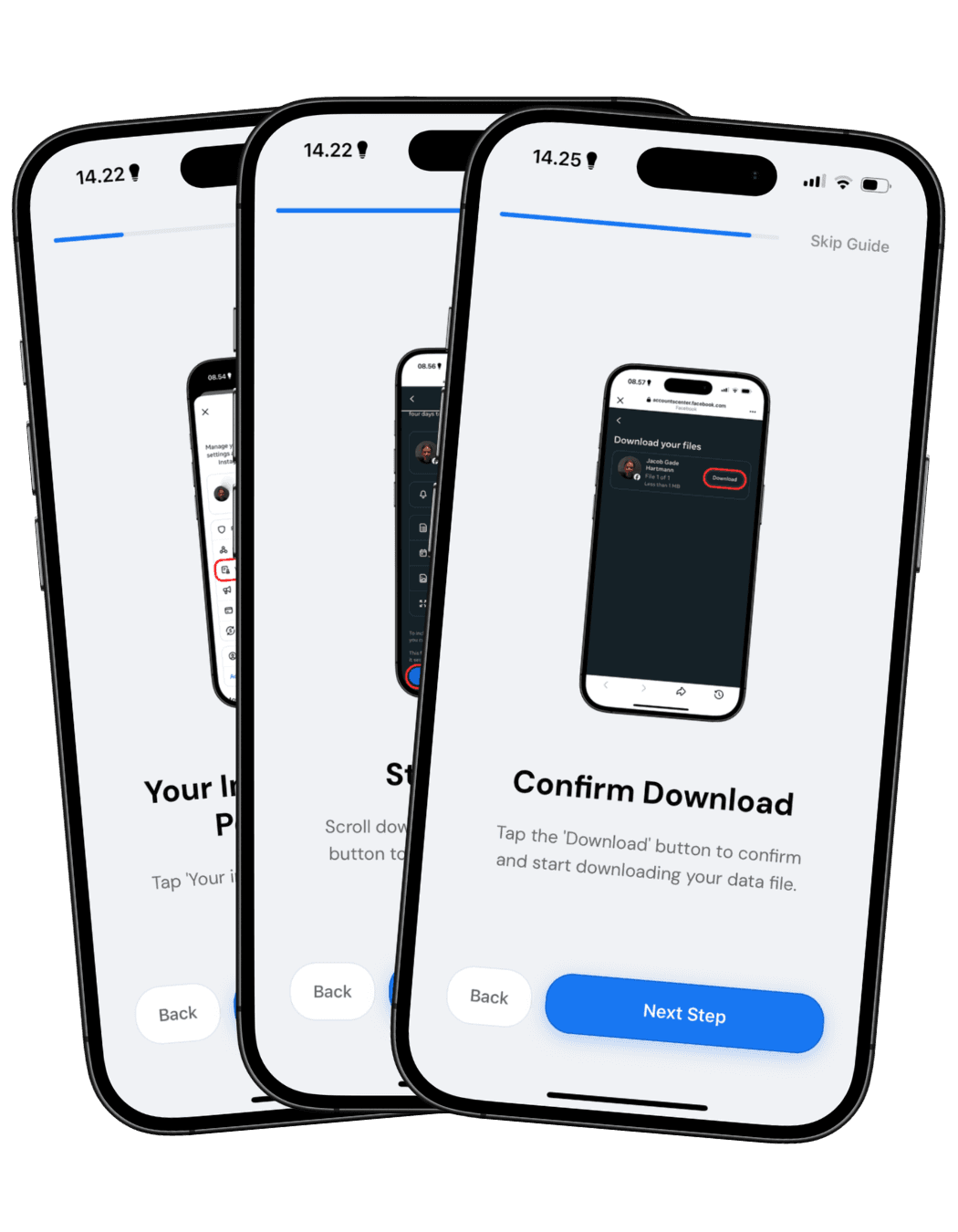 Step-by-step guide showing how to download Facebook data and check who unfriended you